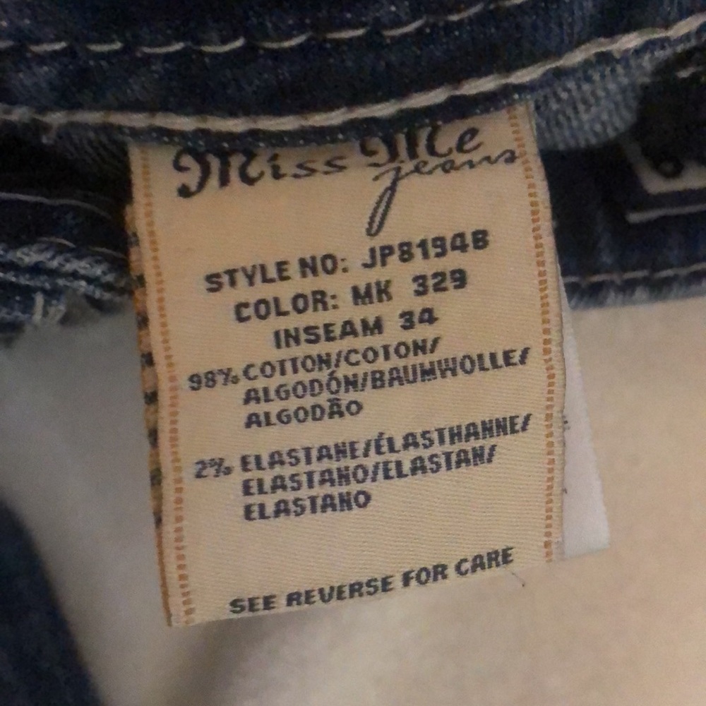 👖MissMe Signature Boot Cut Jeans Sz.28👖 - Picture 11 of 13